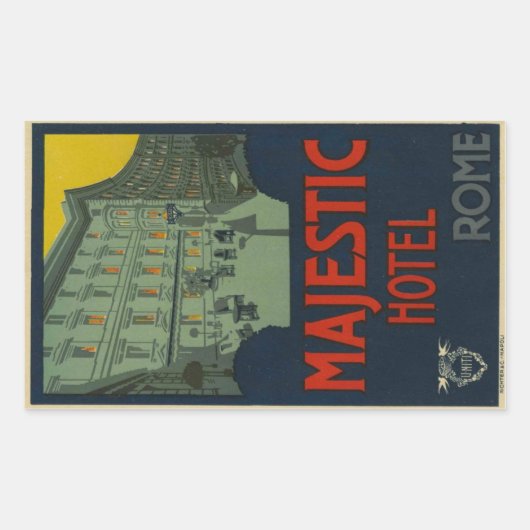 Majectic Hotel Rechthoekige Sticker (Voorkant)