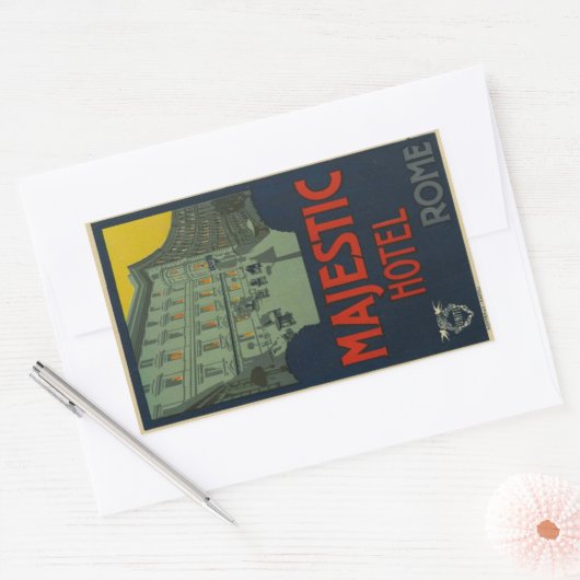 Majectic Hotel Rechthoekige Sticker (Envelop)