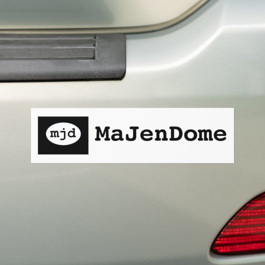 MaJenDome Bumpersticker (Op auto)