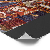 Majestas Domini van de Apse San Clemente Deta Poster (Hoek)