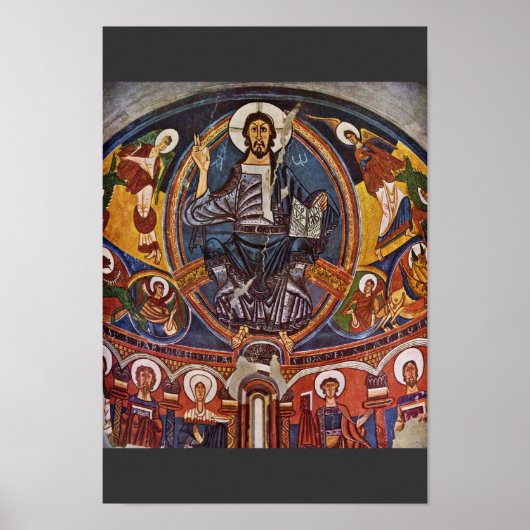 Majestas Domini van de Apse San Clemente Deta Poster (Voorkant)