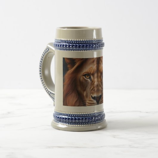 Majestätischer Löwe  Bierpul (Voorkant links)