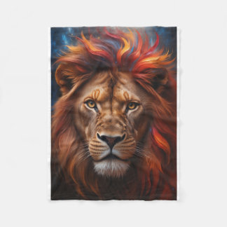 Majestätischer Löwe  Fleece Deken