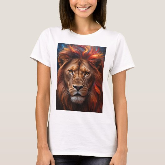 Majestätischer Löwe  T-shirt (Voorkant)