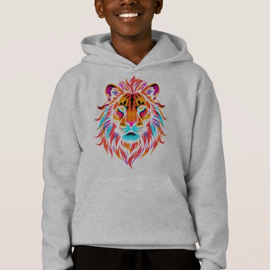 Majestätischer neon Löwe (Voorkant)