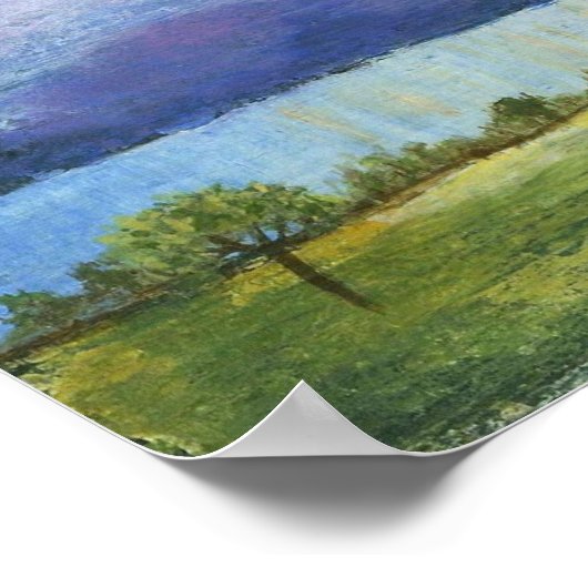 Majesteit Abstract Kunstlandschap Schilderen Poster (Hoek)