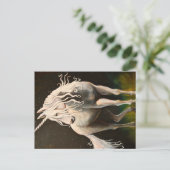 Majesteit de Unicorn. Briefkaart (Staand voorkant)