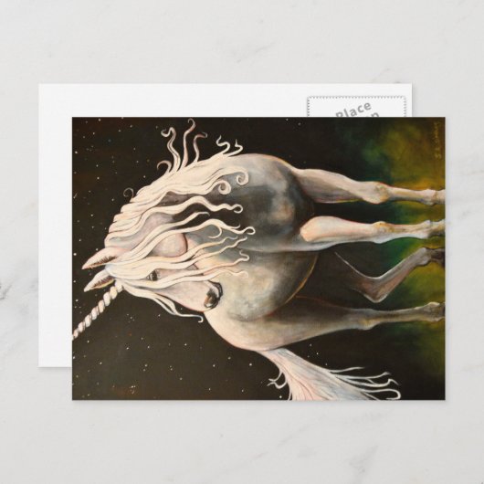 Majesteit de Unicorn. Briefkaart (Voorkant / Achterkant)