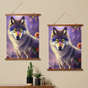 Majesteit de Wolf Hangend Wandkleed