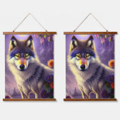 Majesteit de Wolf Hangend Wandkleed (Dubbel)