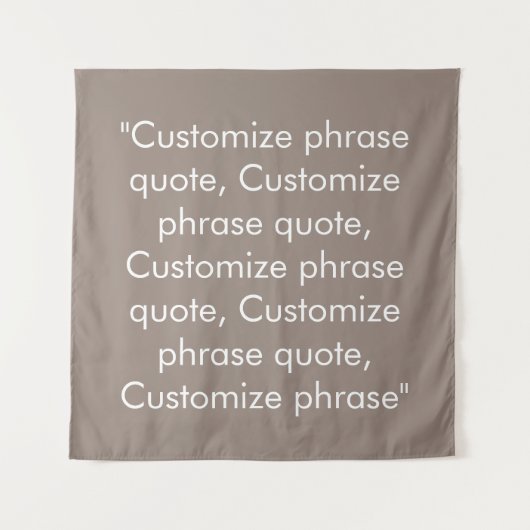 Majesteit, elegant beige greige white aanpassen wandkleed (Voorkant)