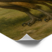 Majesteit in het wild - Hippogriff in een weide Poster (Hoek)