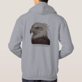 "Majesteit in zwart-wit - Eagle Graphic" Hoodie (Achterkant)