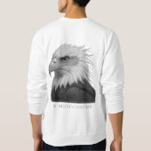 "Majesteit in zwart-wit - Eagle Graphic" Trui (Achterkant)