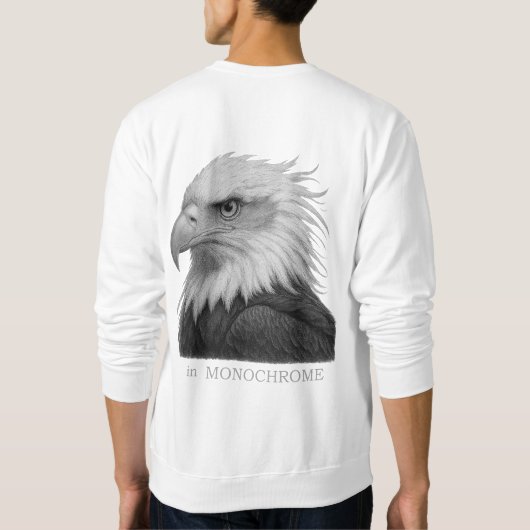 "Majesteit in zwart-wit - Eagle Graphic" Trui (Achterkant)