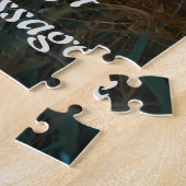 Majesteit – koninklijke leeuw onder een sterrenhem legpuzzel (Zijkant)