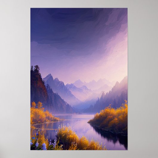 Majesteit Misty Mountains Poster (Voorkant)