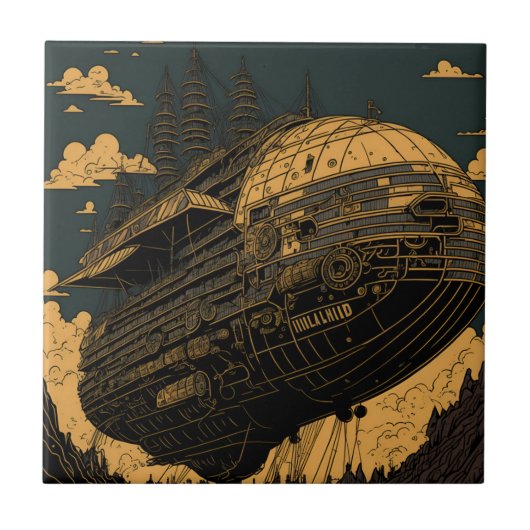 Majesteit - Retro Art Tegeltje (Voorkant)