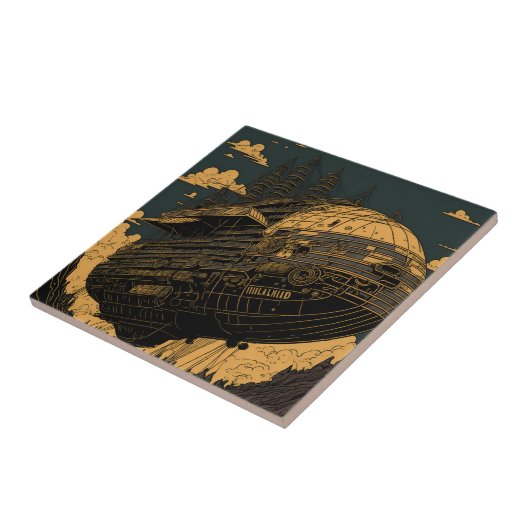  Majesteit - Retro Art Tegeltje (Zijkant)