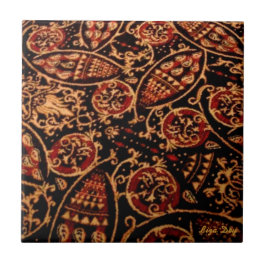 "Majesteit"-Tegel/Trivet Tegeltje