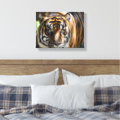 majesteit tijgergezicht canvas afdruk (Insitu (Slaapkamer))