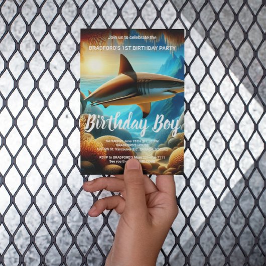 Majesteit van de Deep Birthday-uitnodiging Briefkaart