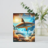 Majesteit van de Deep Birthday-uitnodiging Briefkaart (Staand voorkant)