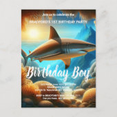 Majesteit van de Deep Birthday-uitnodiging Briefkaart (Voorkant)