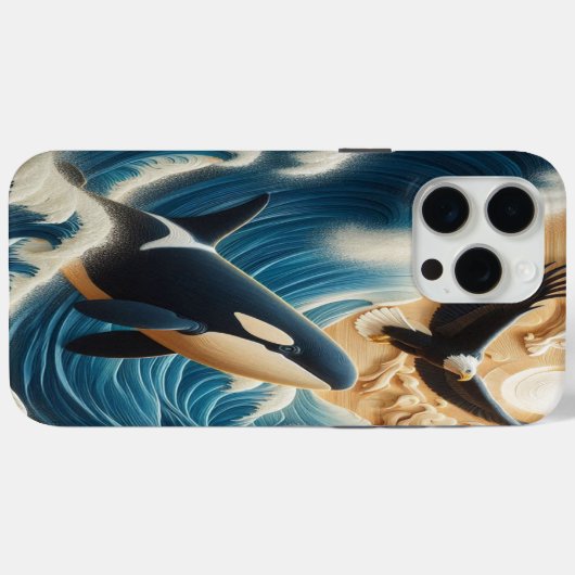 Majesteit van de Diepe Case-Mate iPhone Case (Achterkant (horizontaal))