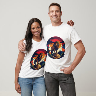 Majesteit Van De Leeuw Bij Zonsondergang T-shirt