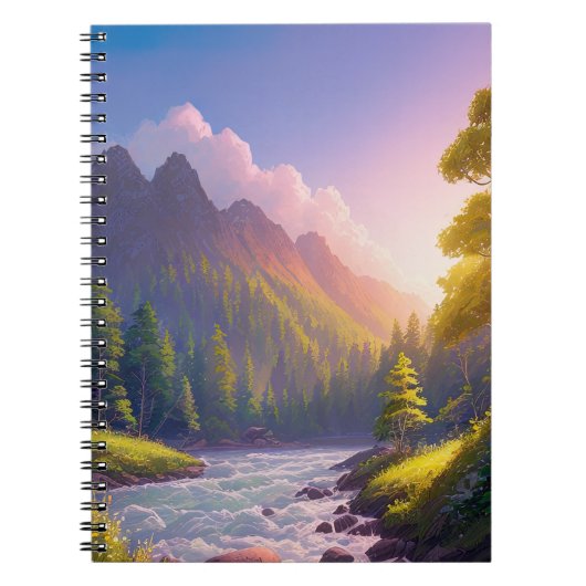 Majesteit van de rivier in de Green Valley Notitieboek (Voorkant)