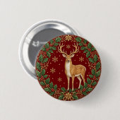 Majesteit van de scharlaken winter ronde button 5,7 cm (Voorkant /achterkant)