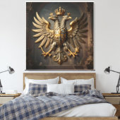 Majesteit van de Witte Steen Canvas Afdruk (Insitu (Slaapkamer))