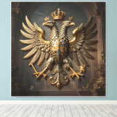 Majesteit van de Witte Steen Canvas Afdruk (Insitu (Houten vloer))