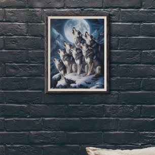 Majesteit van de Wolf Moon Poster