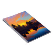 Majesteit van een Oranje zonsondergang Notitieboek (Rechterzijde)