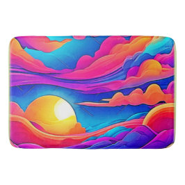 Majesteit van een zonsondergang badmat