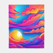 Majesteit van een zonsondergang fleece deken (Voorkant)