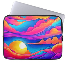 Majesteit van een zonsondergang laptop sleeve