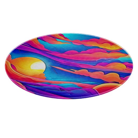 Majesteit van een zonsondergang snijplank (Hoek)