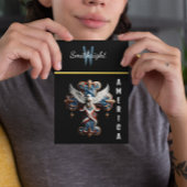 Majesteit van Geloof: Adelaar stijgt boven kruis Briefkaart