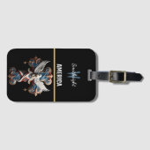 Majesteit van het Geloof: Arend die boven het Krui Bagagelabel (Voorkant (horizontaal))