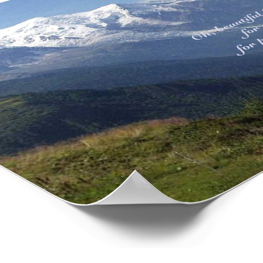 Majesteit van het Paarse gebergte Poster (Hoek)