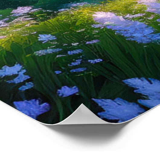 Majesteit van natuur, groene vulkaan poster (Hoek)