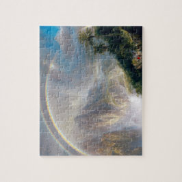 Majesteit van natuur: Regenboog over een tropisch  Legpuzzel