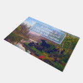 Majesteits boreale Natuur in het wild bos van Moos Deurmat (Schuin)