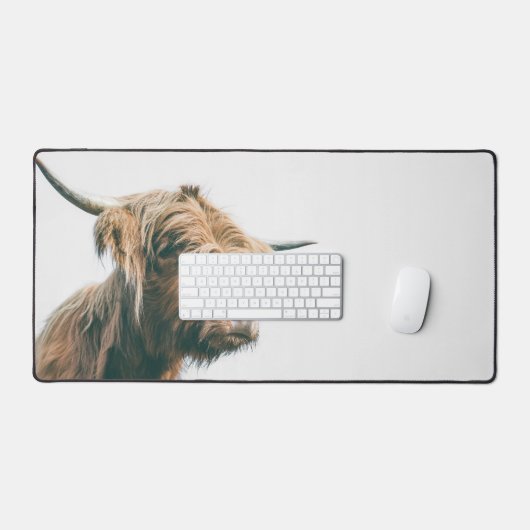 Majesteits hoogland koe bureaumat (Keyboard & Muis)