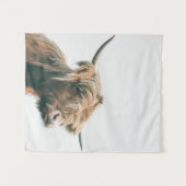 Majesteits hoogland koe wandkleed (Voorkant (horizontaal))