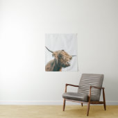 Majesteits hoogland koe wandkleed (In situ)