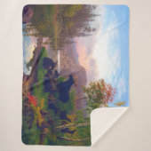 Majesteits in een Zweeds Autumn Landschap Sherpa Deken (Voorkant)